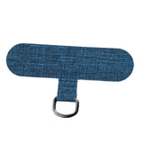 Maxbell Universal Phone Lanyard Patch with Metal Ring for Cellphone Case Indigo
