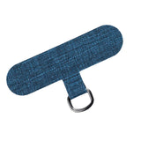 Maxbell Universal Phone Lanyard Patch with Metal Ring for Cellphone Case Indigo