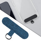 Maxbell Universal Phone Lanyard Patch with Metal Ring for Cellphone Case Indigo
