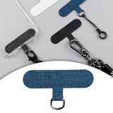 Maxbell Universal Phone Lanyard Patch with Metal Ring for Cellphone Case Indigo