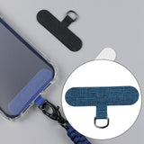 Maxbell Universal Phone Lanyard Patch with Metal Ring for Cellphone Case Indigo