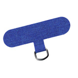 Maxbell Universal Phone Lanyard Patch with Metal Ring for Cellphone Case Blue