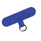 Maxbell Universal Phone Lanyard Patch with Metal Ring for Cellphone Case Blue