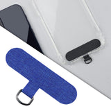 Maxbell Universal Phone Lanyard Patch with Metal Ring for Cellphone Case Blue