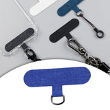 Maxbell Universal Phone Lanyard Patch with Metal Ring for Cellphone Case Blue