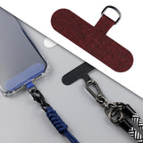 Maxbell Universal Phone Lanyard Patch with Metal Ring for Cellphone Case Burgundy