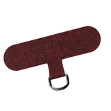 Maxbell Universal Phone Lanyard Patch with Metal Ring for Cellphone Case Burgundy