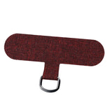 Maxbell Universal Phone Lanyard Patch with Metal Ring for Cellphone Case Burgundy
