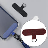 Maxbell Universal Phone Lanyard Patch with Metal Ring for Cellphone Case Burgundy