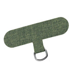 Maxbell Universal Phone Lanyard Patch with Metal Ring for Cellphone Case Green