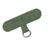 Maxbell Universal Phone Lanyard Patch with Metal Ring for Cellphone Case Green