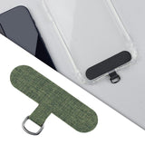 Maxbell Universal Phone Lanyard Patch with Metal Ring for Cellphone Case Green