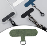 Maxbell Universal Phone Lanyard Patch with Metal Ring for Cellphone Case Green