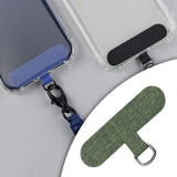 Maxbell Universal Phone Lanyard Patch with Metal Ring for Cellphone Case Green
