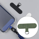 Maxbell Universal Phone Lanyard Patch with Metal Ring for Cellphone Case Green