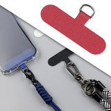 Maxbell Universal Phone Lanyard Patch with Metal Ring for Cellphone Case Red