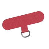 Maxbell Universal Phone Lanyard Patch with Metal Ring for Cellphone Case Red