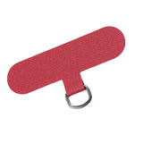 Maxbell Universal Phone Lanyard Patch with Metal Ring for Cellphone Case Red