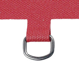 Maxbell Universal Phone Lanyard Patch with Metal Ring for Cellphone Case Red