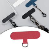 Maxbell Universal Phone Lanyard Patch with Metal Ring for Cellphone Case Red
