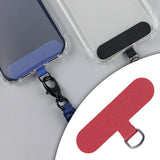 Maxbell Universal Phone Lanyard Patch with Metal Ring for Cellphone Case Red