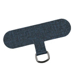 Maxbell Universal Phone Lanyard Patch with Metal Ring for Cellphone Case Grey Blue