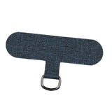 Maxbell Universal Phone Lanyard Patch with Metal Ring for Cellphone Case Grey Blue