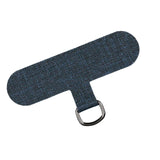 Maxbell Universal Phone Lanyard Patch with Metal Ring for Cellphone Case Grey Blue
