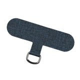 Maxbell Universal Phone Lanyard Patch with Metal Ring for Cellphone Case Grey Blue