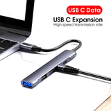 Maxbell 5 in 1 USB Type Hub USB2.0 Ports Compact for Type C Devices Laptops