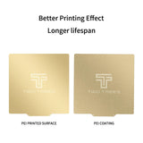 Maxbell Double Sided Pei Sheet Heatproof Flexible Upgraded for Pla Filament ABS PETG 310mmx310mm