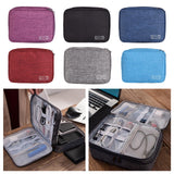 Maxbell Electronic Organizer Shockproof Waterproof for Power Bank Earphone Purple