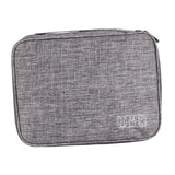 Maxbell Electronic Organizer Shockproof Waterproof for Power Bank Earphone Gray