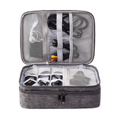Maxbell Electronic Organizer Shockproof Waterproof for Power Bank Earphone Gray