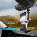 Maxbell 360° Adjustable Rearview Mirror Phone Holder for 3.5inch-7 Inches Phones