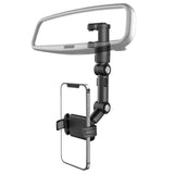 Maxbell 360° Adjustable Rearview Mirror Phone Holder for 3.5inch-7 Inches Phones