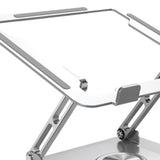 Maxbell Laptop Stand Hollow Design Portable Heat Dissipation Ergonomic for Notebooks Silver