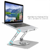 Maxbell Laptop Stand Hollow Design Portable Heat Dissipation Ergonomic for Notebooks Silver
