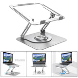 Maxbell Laptop Stand Hollow Design Portable Heat Dissipation Ergonomic for Notebooks Silver
