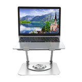 Maxbell Laptop Stand Hollow Design Portable Heat Dissipation Ergonomic for Notebooks Silver