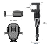 Maxbell Rearview Mirror Phone Holder Hands Free for Most Mobile Phones and Cars B
