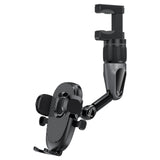 Maxbell Rearview Mirror Phone Holder Hands Free for Most Mobile Phones and Cars B