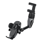 Maxbell Rearview Mirror Phone Holder Hands Free for Most Mobile Phones and Cars B