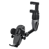Maxbell Rearview Mirror Phone Holder Hands Free for Most Mobile Phones and Cars B
