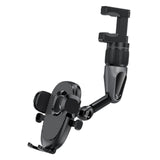 Maxbell Rearview Mirror Phone Holder Hands Free for Most Mobile Phones and Cars B