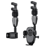 Maxbell Rearview Mirror Phone Holder Hands Free for Most Mobile Phones and Cars B