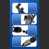 Maxbell Rearview Mirror Phone Holder Hands Free for Most Mobile Phones and Cars B