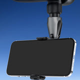 Maxbell Rearview Mirror Phone Holder Hands Free for Most Mobile Phones and Cars C