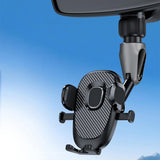 Maxbell Rearview Mirror Phone Holder Hands Free for Most Mobile Phones and Cars C