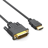 Maxbell DVI to HDMI Adapter Cable HDMI Male to Dvi-D Male for Desktops TV Monitors 1.5m